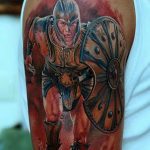 photo tattoo gladiator 01.03.2019 №180 - idea for tattoo tattoo with gladiator - tattoovalue.net