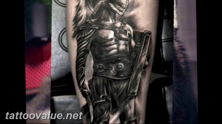 photo tattoo gladiator 01.03.2019 №217 - idea for tattoo tattoo with gladiator - tattoovalue.net