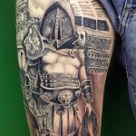 photo tattoo gladiator 01.03.2019 №221 - idea for tattoo tattoo with gladiator - tattoovalue.net