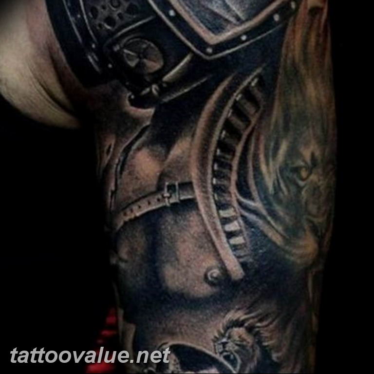 photo tattoo gladiator 01.03.2019 №227 - idea for tattoo tattoo with gladiator - tattoovalue.net