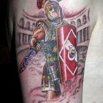 photo tattoo gladiator 01.03.2019 №237 - idea for tattoo tattoo with gladiator - tattoovalue.net