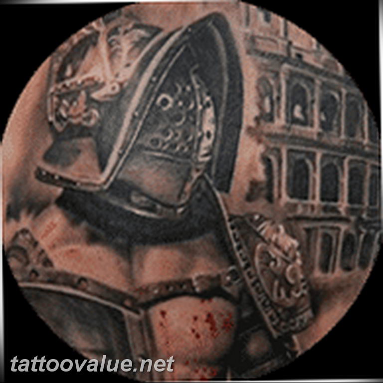 photo tattoo gladiator 01.03.2019 №330 - idea for tattoo tattoo with gladiator - tattoovalue.net
