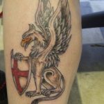 photo tattoo griffin 04.03.2019 №053 - idea for drawing a tattoo with a griffin - tattoovalue.net