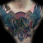 photo tattoo griffin 04.03.2019 №005 - idea for drawing a tattoo with a griffin - tattoovalue.net