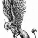 photo tattoo griffin 04.03.2019 №013 - idea for drawing a tattoo with a griffin - tattoovalue.net