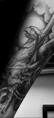 photo tattoo griffin 04.03.2019 №049 – idea for drawing a tattoo with a griffin – tattoovalue.net