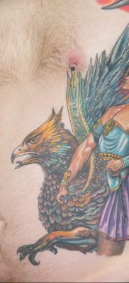 photo tattoo griffin 04.03.2019 №050 – idea for drawing a tattoo with a griffin – tattoovalue.net