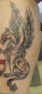 photo tattoo griffin 04.03.2019 №053 – idea for drawing a tattoo with a griffin – tattoovalue.net