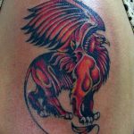 photo tattoo griffin 04.03.2019 №058 - idea for drawing a tattoo with a griffin - tattoovalue.net
