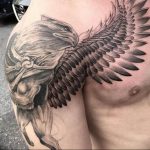 photo tattoo griffin 04.03.2019 №082 - idea for drawing a tattoo with a griffin - tattoovalue.net
