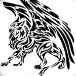 photo tattoo griffin 04.03.2019 №087 - idea for drawing a tattoo with a griffin - tattoovalue.net