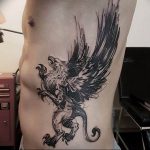 photo tattoo griffin 04.03.2019 №088 - idea for drawing a tattoo with a griffin - tattoovalue.net