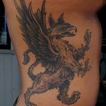 photo tattoo griffin 04.03.2019 №089 - idea for drawing a tattoo with a griffin - tattoovalue.net