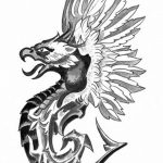 photo tattoo griffin 04.03.2019 №093 - idea for drawing a tattoo with a griffin - tattoovalue.net