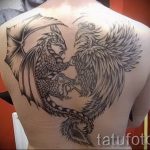 photo tattoo griffin 04.03.2019 №098 - idea for drawing a tattoo with a griffin - tattoovalue.net