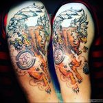 photo tattoo griffin 04.03.2019 №109 - idea for drawing a tattoo with a griffin - tattoovalue.net