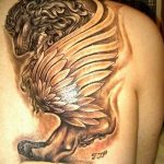 photo tattoo griffin 04.03.2019 №111 - idea for drawing a tattoo with a griffin - tattoovalue.net