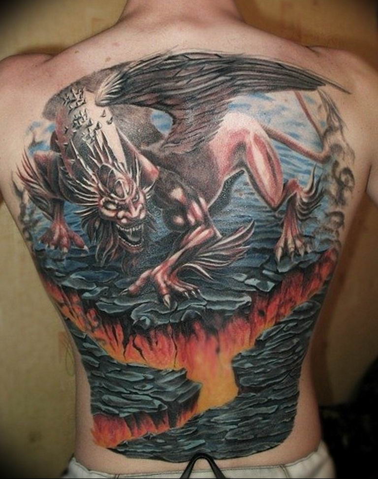photo tattoo griffin 04.03.2019 №113 - idea for drawing a tattoo with a griffin - tattoovalue.net