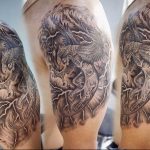 photo tattoo griffin 04.03.2019 №115 - idea for drawing a tattoo with a griffin - tattoovalue.net