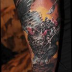 photo tattoo griffin 04.03.2019 №118 - idea for drawing a tattoo with a griffin - tattoovalue.net