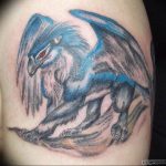 photo tattoo griffin 04.03.2019 №124 - idea for drawing a tattoo with a griffin - tattoovalue.net