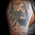 photo tattoo griffin 04.03.2019 №127 - idea for drawing a tattoo with a griffin - tattoovalue.net