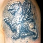 photo tattoo griffin 04.03.2019 №135 - idea for drawing a tattoo with a griffin - tattoovalue.net