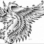 photo tattoo griffin 04.03.2019 №136 - idea for drawing a tattoo with a griffin - tattoovalue.net
