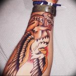 photo tattoo griffin 04.03.2019 №138 - idea for drawing a tattoo with a griffin - tattoovalue.net