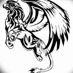 photo tattoo griffin 04.03.2019 №142 - idea for drawing a tattoo with a griffin - tattoovalue.net
