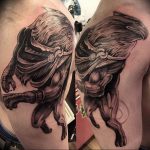 photo tattoo griffin 04.03.2019 №143 - idea for drawing a tattoo with a griffin - tattoovalue.net