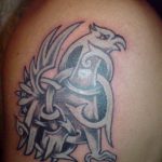 photo tattoo griffin 04.03.2019 №152 - idea for drawing a tattoo with a griffin - tattoovalue.net