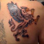 photo tattoo griffin 04.03.2019 №154 - idea for drawing a tattoo with a griffin - tattoovalue.net