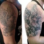 photo tattoo griffin 04.03.2019 №168 - idea for drawing a tattoo with a griffin - tattoovalue.net