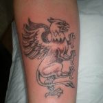 photo tattoo griffin 04.03.2019 №172 - idea for drawing a tattoo with a griffin - tattoovalue.net