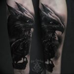 photo tattoo griffin 04.03.2019 №174 - idea for drawing a tattoo with a griffin - tattoovalue.net