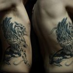photo tattoo griffin 04.03.2019 №178 - idea for drawing a tattoo with a griffin - tattoovalue.net