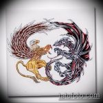 photo tattoo griffin 04.03.2019 №180 - idea for drawing a tattoo with a griffin - tattoovalue.net