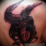 photo tattoo griffin 04.03.2019 №190 - idea for drawing a tattoo with a griffin - tattoovalue.net