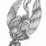 photo tattoo griffin 04.03.2019 №193 - idea for drawing a tattoo with a griffin - tattoovalue.net