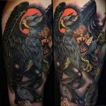 photo tattoo griffin 04.03.2019 №197 - idea for drawing a tattoo with a griffin - tattoovalue.net
