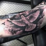 photo tattoo pigeon 03.03.2019 №028 - idea for drawing pigeon tattoo - tattoovalue.net
