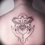 photo tattoo pigeon 03.03.2019 №124 - idea for drawing pigeon tattoo - tattoovalue.net