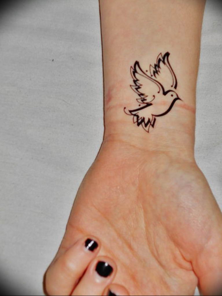photo tattoo pigeon 03.03.2019 №223 - idea for drawing pigeon tattoo - tattoovalue.net