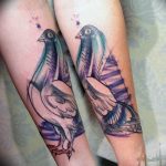 photo tattoo pigeon 03.03.2019 №262 - idea for drawing pigeon tattoo - tattoovalue.net