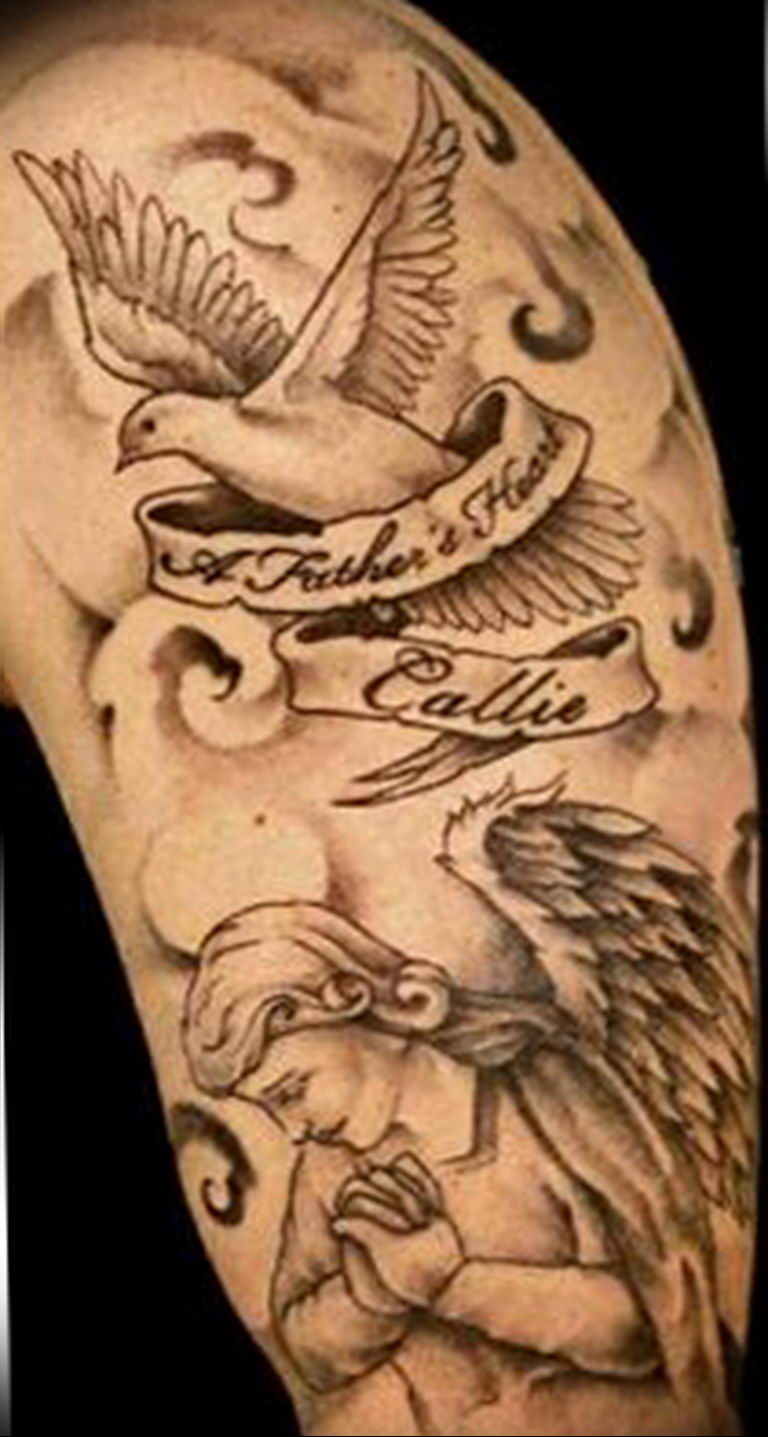 photo tattoo pigeon 03.03.2019 №285 - idea for drawing pigeon tattoo - tattoovalue.net