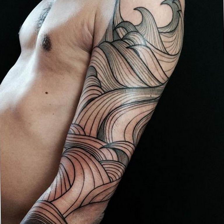 Wind tattoo meaning history, features, photos of tattoo designs, sketches