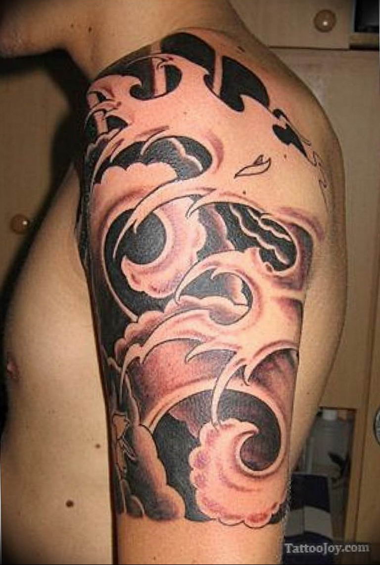 Wind tattoo meaning history, features, photos of tattoo designs, sketches