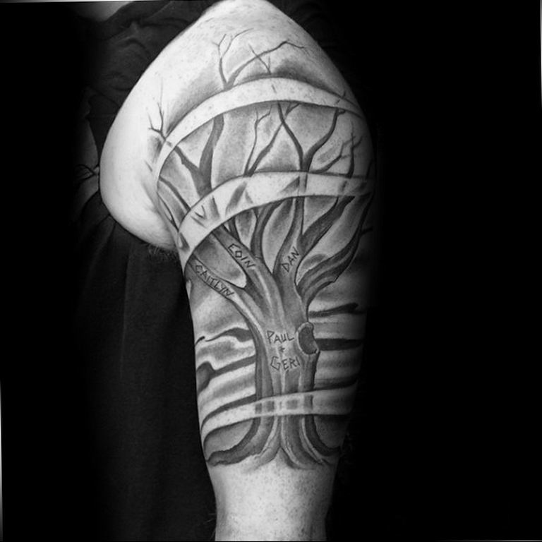 photo tattoo wind 03.03.2019 №032 - idea for drawing a tattoo with the wind - tattoovalue.net