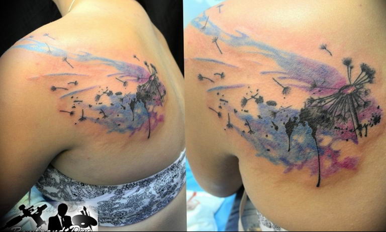 photo tattoo wind 03.03.2019 №083 - idea for drawing a tattoo with the wind - tattoovalue.net